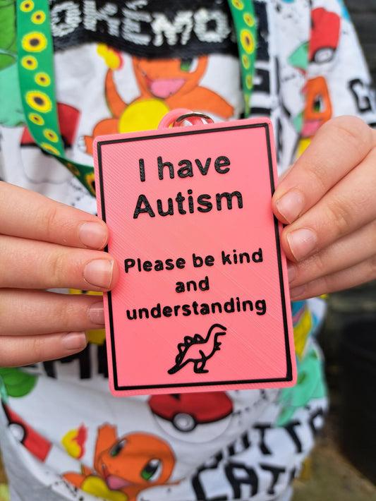 I Have Autism ID Tag