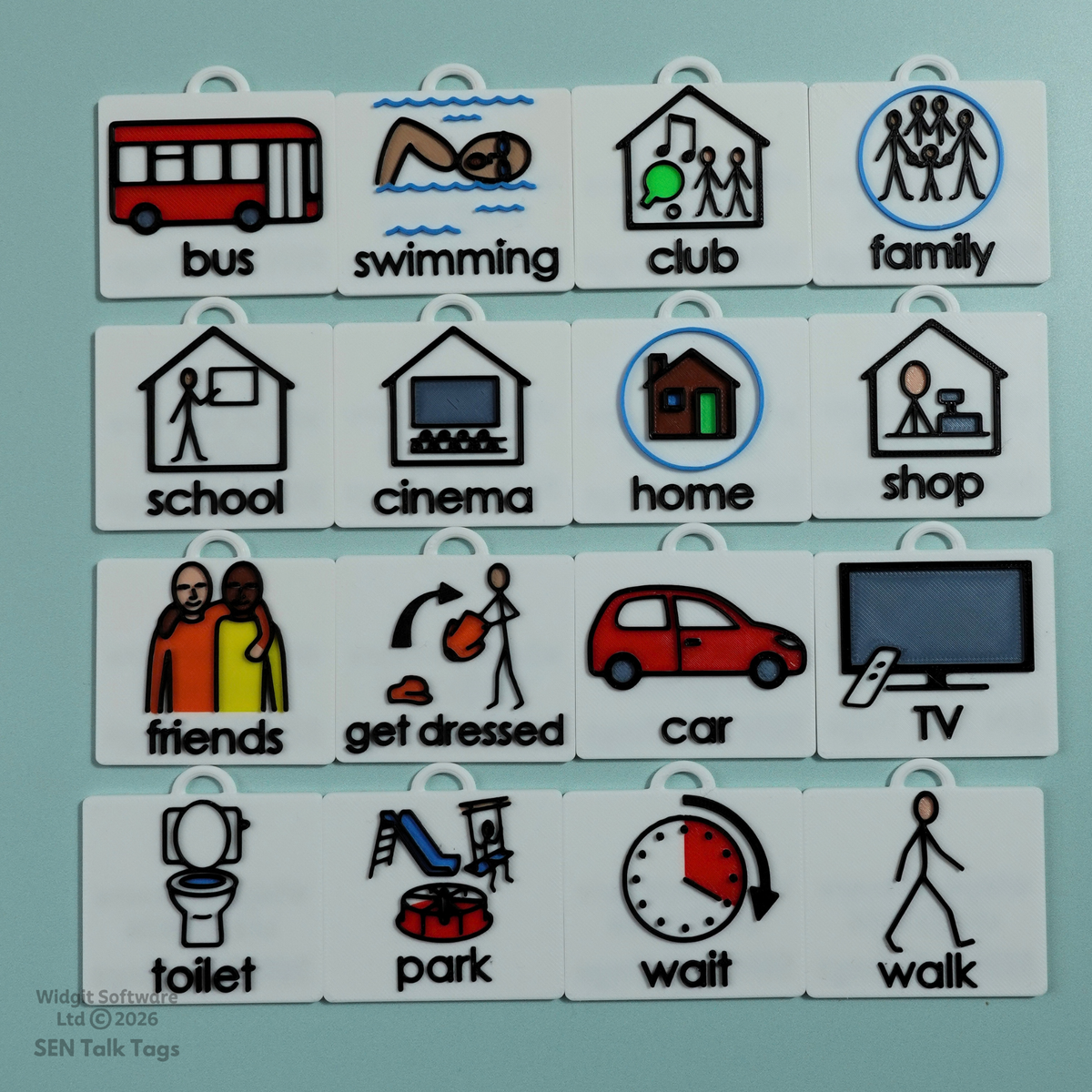 Build Your Own Home Routines – Talk Tags Lanyard (Featuring Licensed Widgit® Symbols)