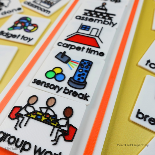 Build Your Own: School, Learning & Play – Talk Tags Tiles (Featuring Licensed Widgit® Symbols)