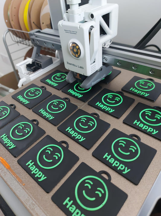 Clearance – ‘Happy’ Tag in Green (Misprint)