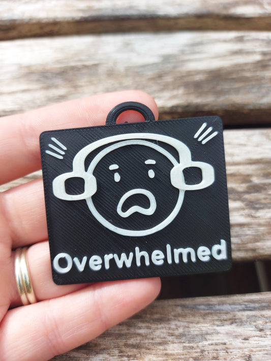 Clearance – Pearl White 'Overwhelmed' Tag (Discontinued Colour)