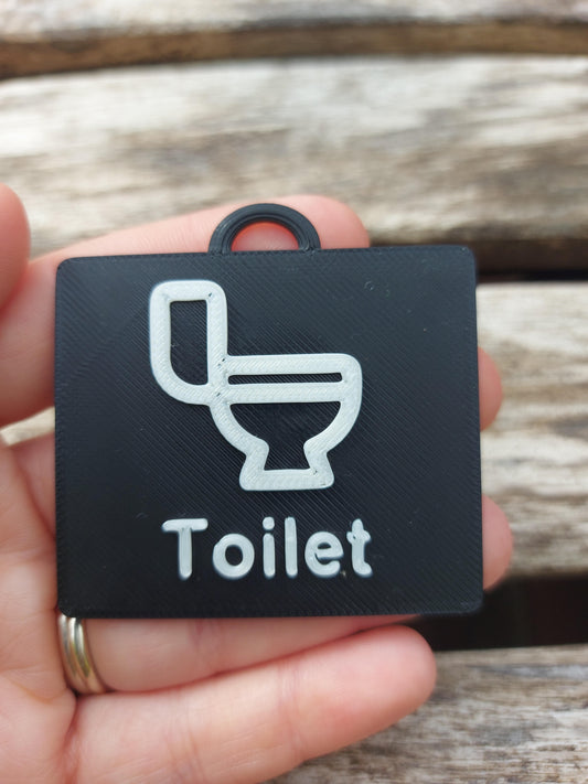Clearance – Pearl White 'Toilet' Tag (Discontinued Colour)