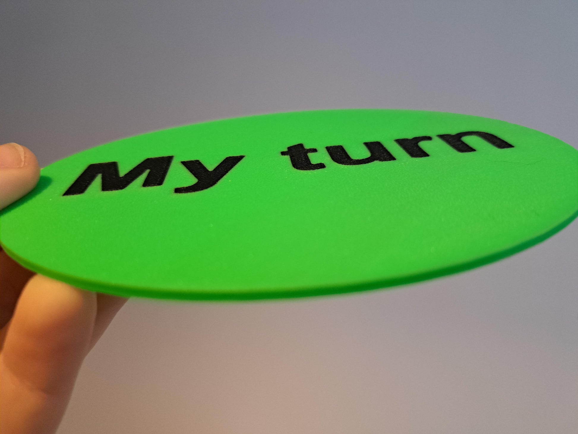 13cm 'Wait' and 'My Turn' social skills signs/cards for teaching children patience, turn-taking, and boundaries. Durable, child-friendly educational tools for autism, ADHD, and social behavior development.