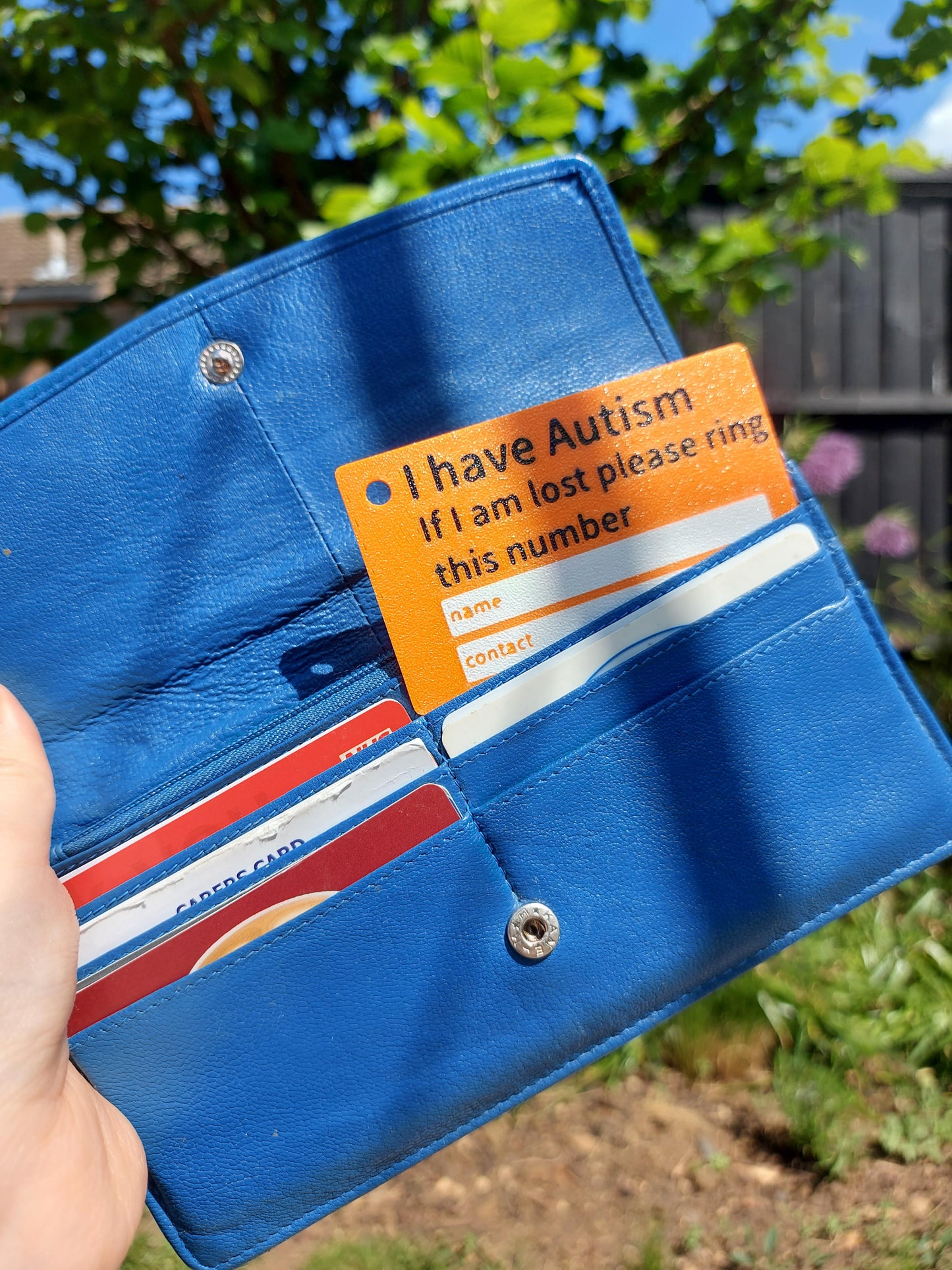 Personalised Autism Info Card – “If I Am Lost” Emergency Contact Card