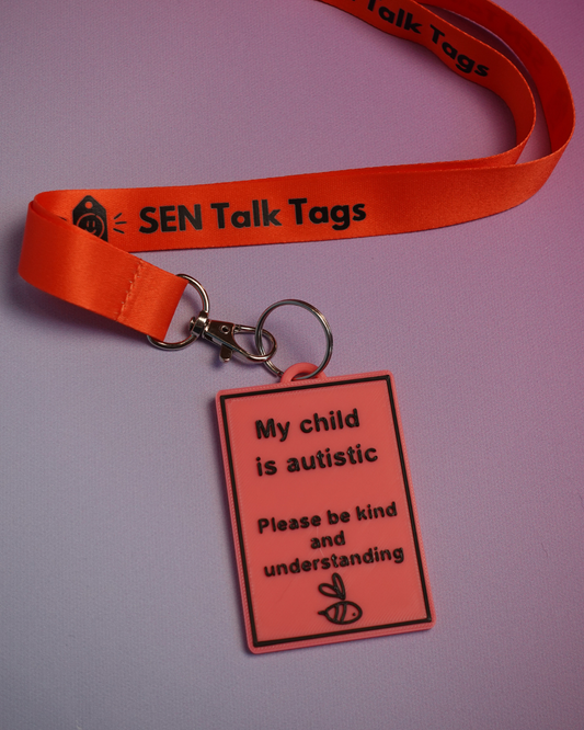 My child is autistic - Awareness Talk Tag