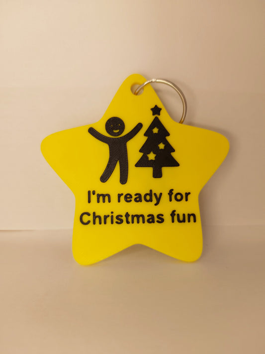 Christmas Fun & Break Communication Tag – Double-Sided Visual Support for SEN, Autism & Non-Verbal Communication