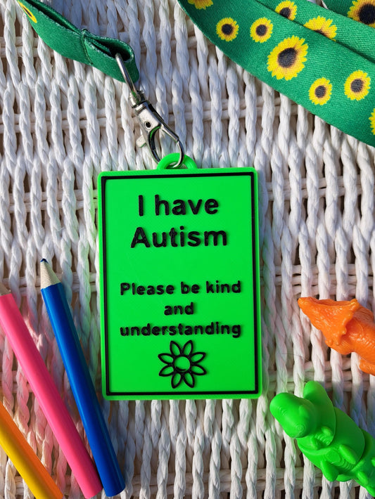 I Have Autism Awareness Talk Tags