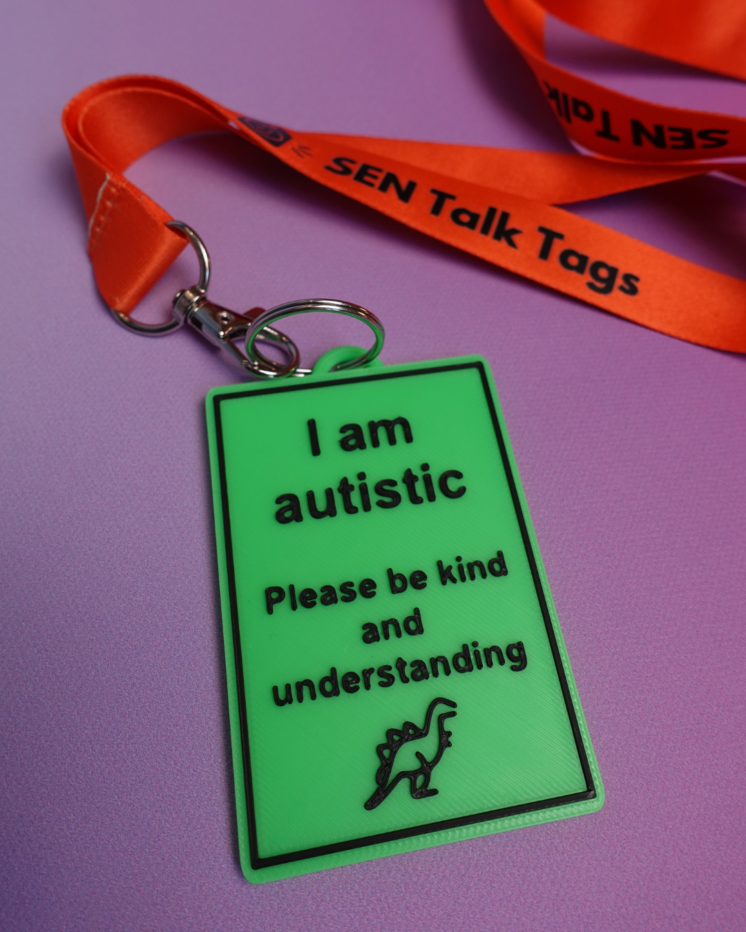 Talk Tag I am autistic - Awareness Talk Tag – SEN Talk Tags Ltd