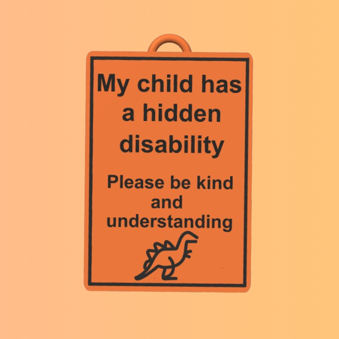 My Child Has A Hidden Disability - Awareness Talk Tag