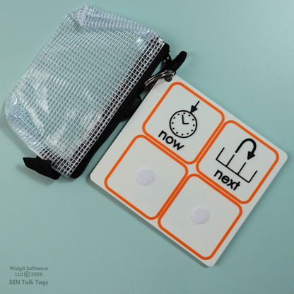 Bedtime Routine Now & Next Visual Bundle - Board + 10 Tiles + Wallet (Featuring Licensed Widgit® Symbols)