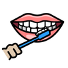 Brush teeth (Widgit®)