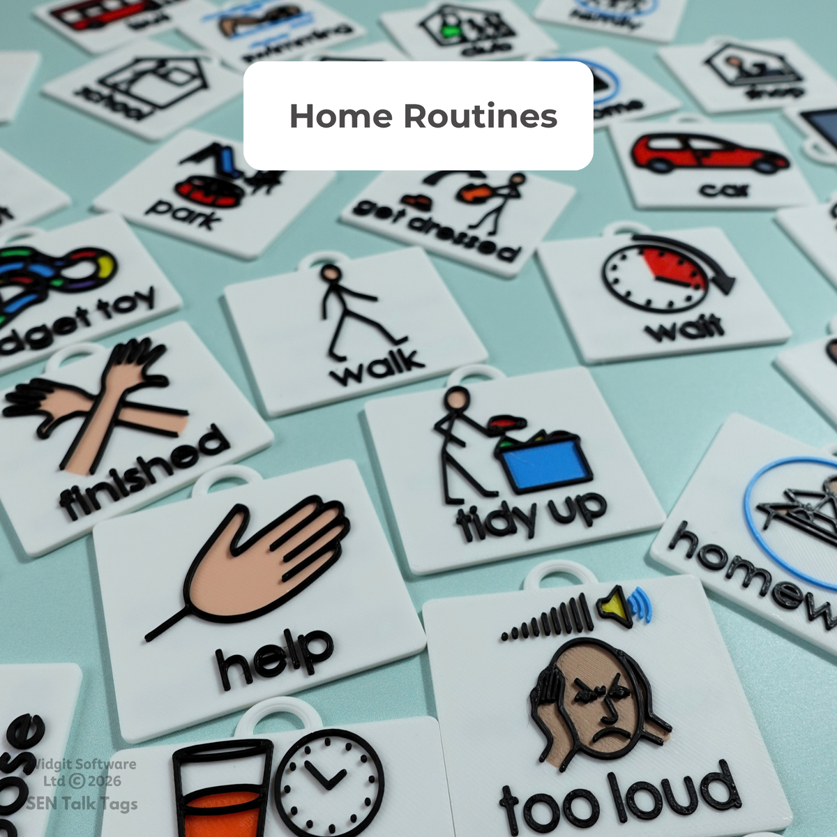 Build Your Own Home Routines – Talk Tags Lanyard (Featuring Licensed Widgit® Symbols)