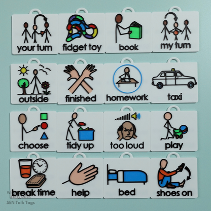 Build Your Own Home Routines – Talk Tags Lanyard (Featuring Licensed Widgit® Symbols)