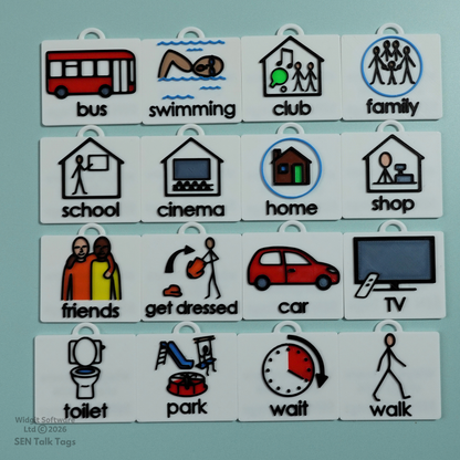 Build Your Own Home Routines – Talk Tags Lanyard (Featuring Licensed Widgit® Symbols)