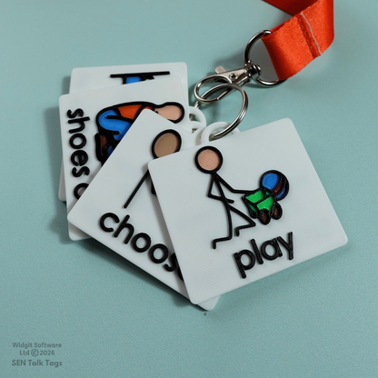 Build Your Own Home Routines – Talk Tags Lanyard (Featuring Licensed Widgit® Symbols)