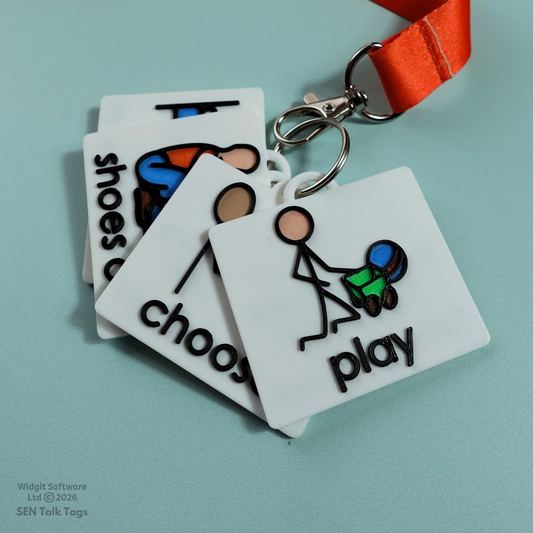 Build Your Own Home Routines – Talk Tags Lanyard (Featuring Licensed Widgit® Symbols)