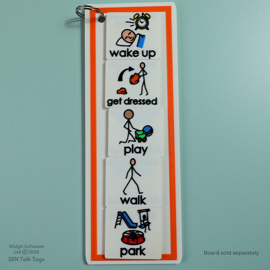 Build Your Own Home Routines – Talk Tags Tiles (Featuring Licensed Widgit® Symbols)