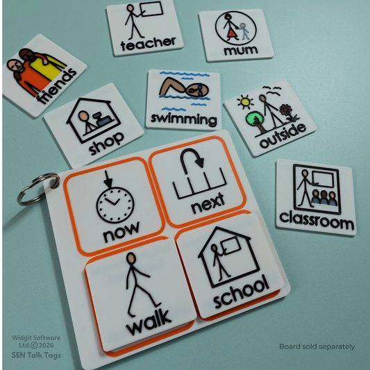 Build Your Own People, Places & Transport – Talk Tags Tiles (Featuring Licensed Widgit® Symbols)