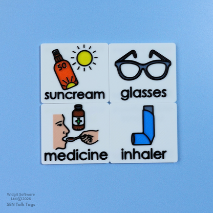 Build Your Own Personal Care & Hygiene – Talk Tags Tiles (Featuring Licensed Widgit® Symbols)