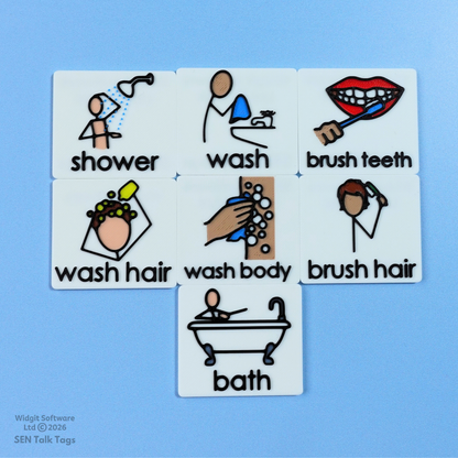 Build Your Own Personal Care & Hygiene – Talk Tags Tiles (Featuring Licensed Widgit® Symbols)