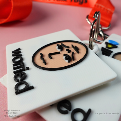 Build Your Own: Emotions & Behaviours – Talk Tags Lanyard (Featuring Licensed Widgit® Symbols)