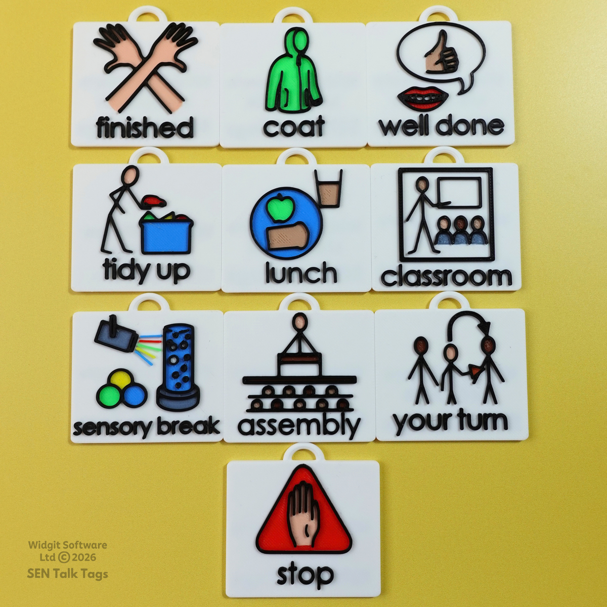 Build Your Own: School, Learning & Play – Talk Tags Lanyard (Featuring Licensed Widgit® Symbols)