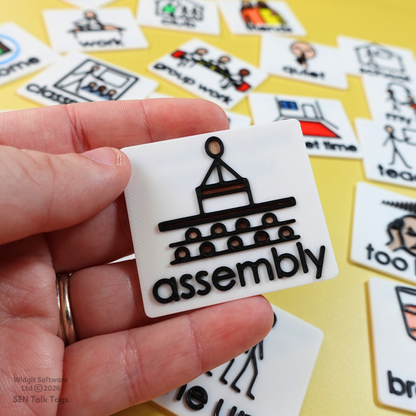 Build Your Own: School, Learning & Play – Talk Tags Tiles (Featuring Licensed Widgit® Symbols)