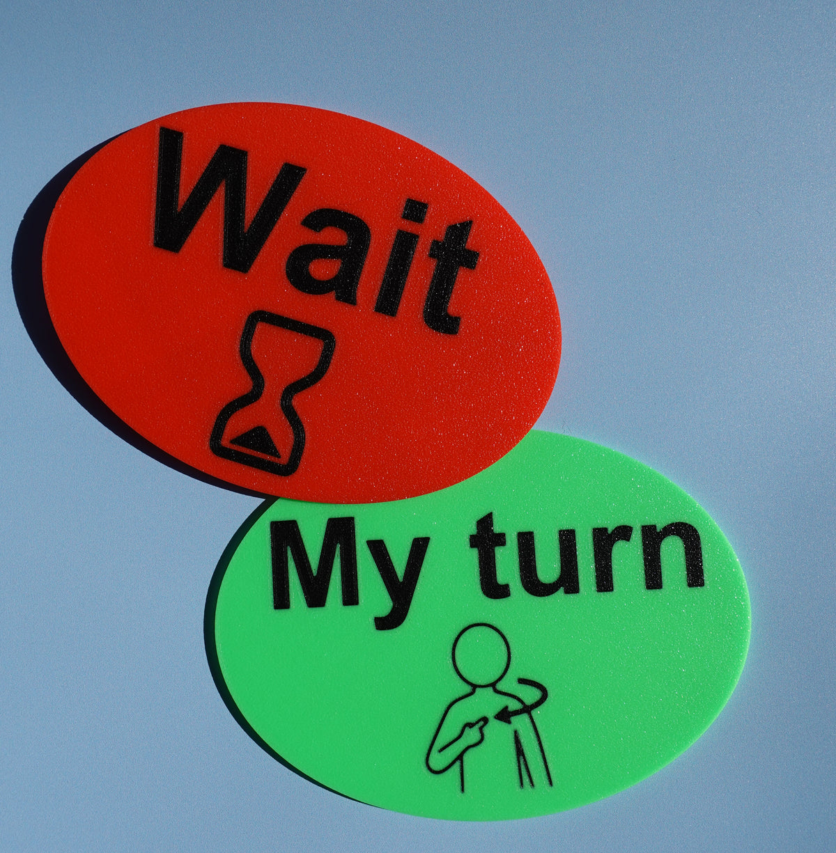 EYFS Wait / My Turn Signs | Turn-Taking Visual Aid | SEN Talk Tags ...