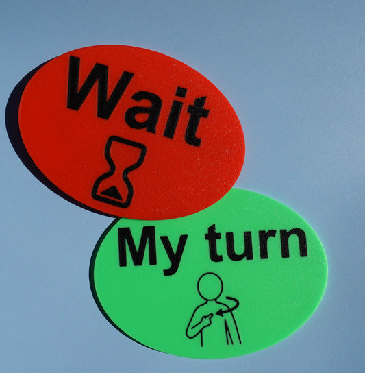 SEND & EYFS Wait / My turn signs