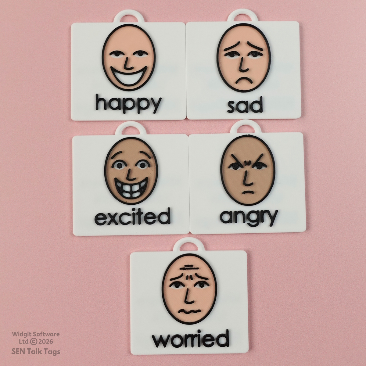 Emotions Visual Symbol Set (Featuring Licensed Widgit® Symbols)