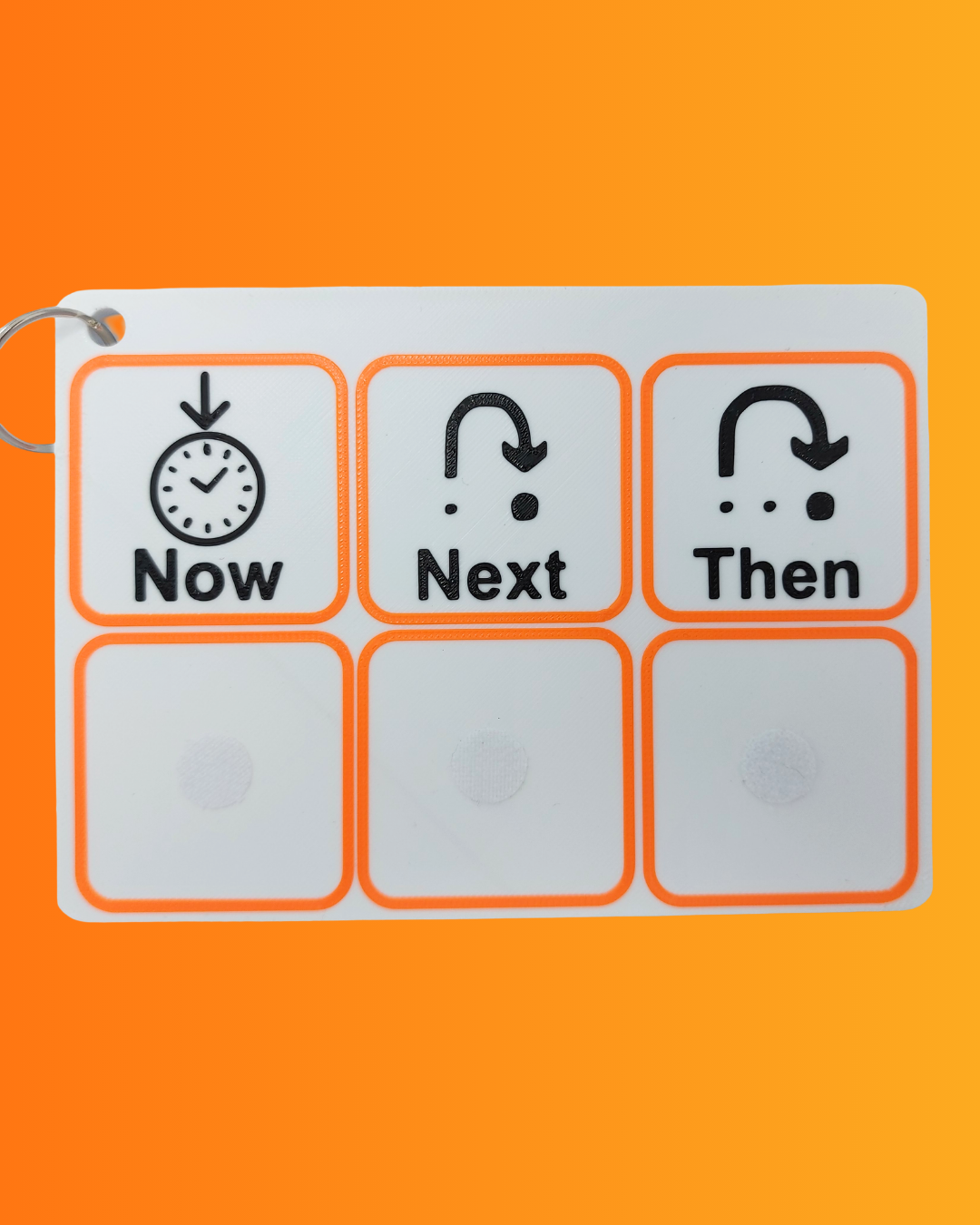 Now and Next communication board with Velcro to support SEN communication