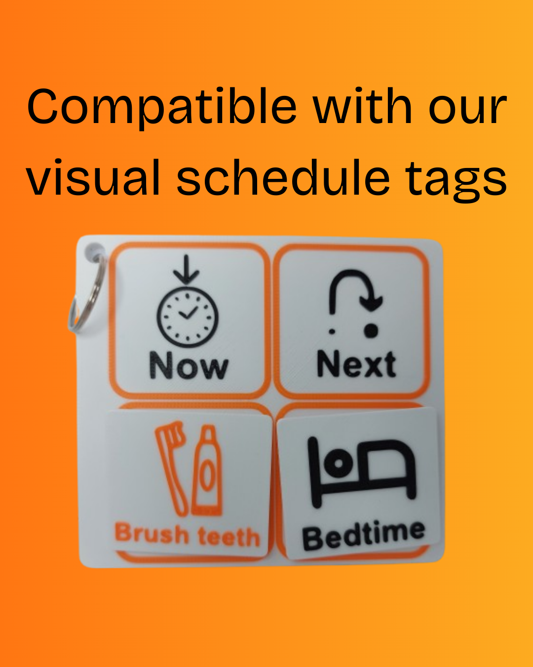 Now and Next communication board with compatible communication cards for SEN