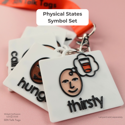 Physical States Symbol Set (Featuring Licensed Widgit® Symbols)