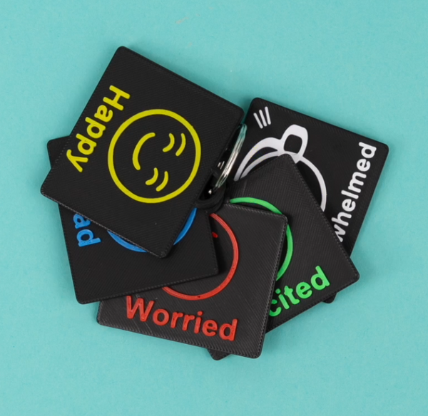 Visual Emotion Communication Tag Set (5 Tags) – SEN Talk Tags Ltd