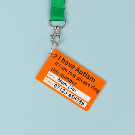Personalised Autism Info Card – “If I Am Lost” Emergency Contact Card
