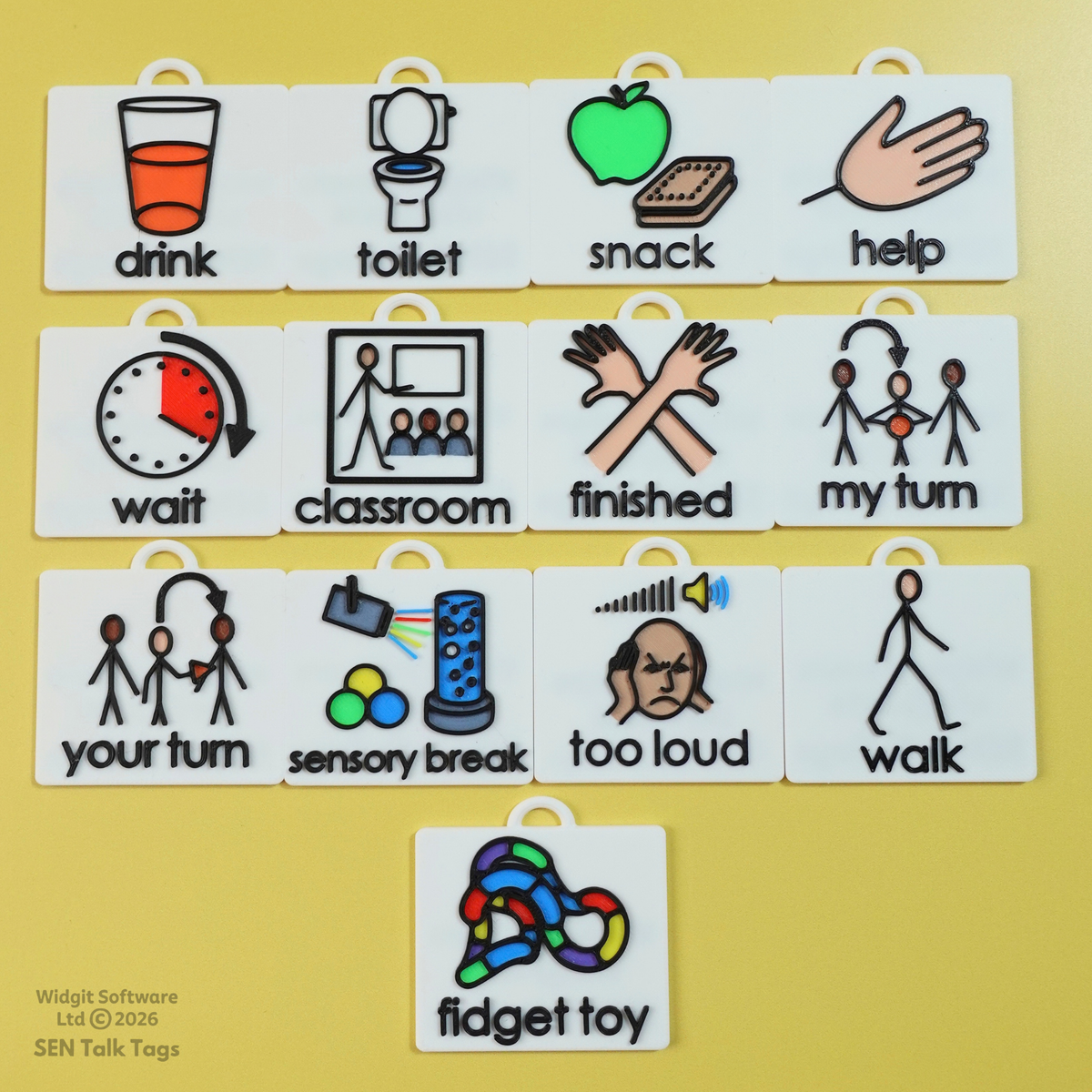 Teacher & TA Visual Communication Lanyard Set (Featuring Licensed Widgit® Symbols)