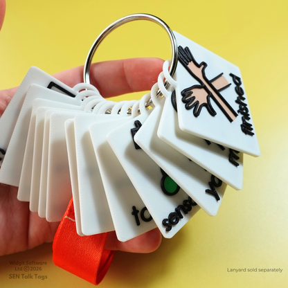 Teacher & TA Visual Communication Lanyard Set (Featuring Licensed Widgit® Symbols)