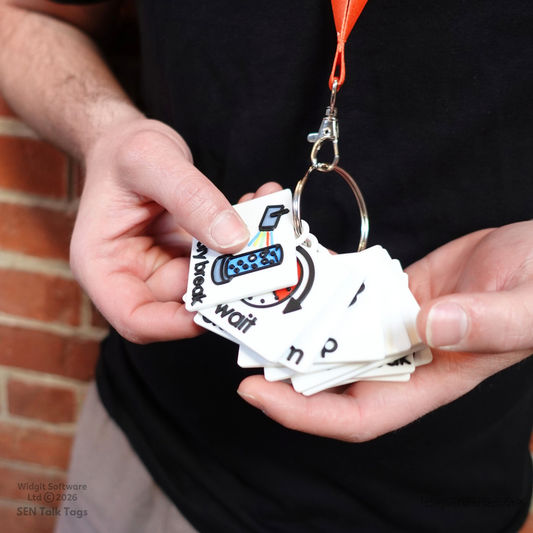 Teacher & TA Visual Communication Lanyard Set (Featuring Licensed Widgit® Symbols)