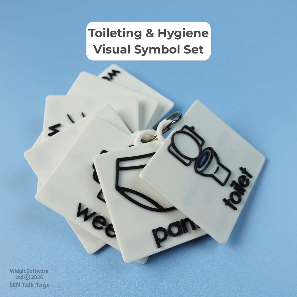 Toileting & Hygiene Visual Symbol Set (Featuring Licensed Widgit® Symbols)