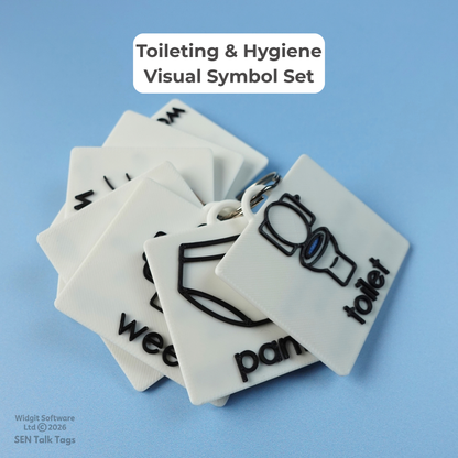Toileting & Hygiene Visual Symbol Set (Featuring Licensed Widgit® Symbols)