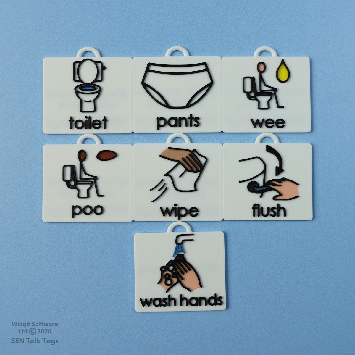 Toileting & Hygiene Visual Symbol Set (Featuring Licensed Widgit® Symbols)