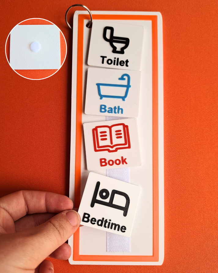 Visual Board For Routine Daily Routine Visual Schedule Bundle - Board with 20 Velcro Tags and T ...