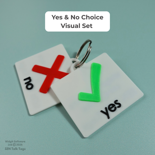 Yes & No Choice Visual Set (Featuring Licensed Widgit® Symbols)
