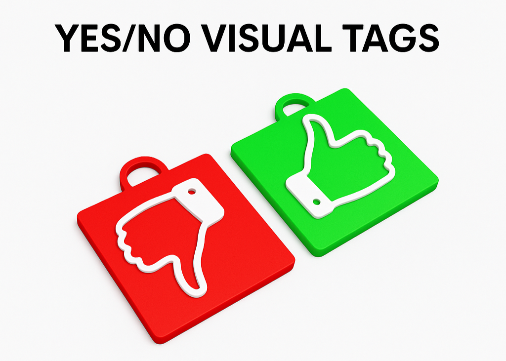 YES / NO Visual Communication Tags – Autism Communication Tools for Ba ...