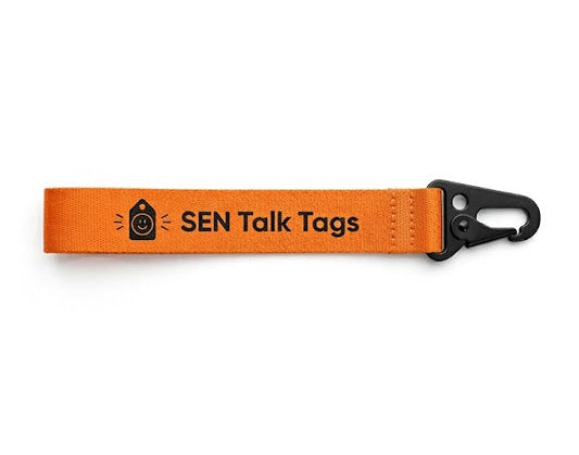 SEN Talk Tags Lanyard & Key Clips